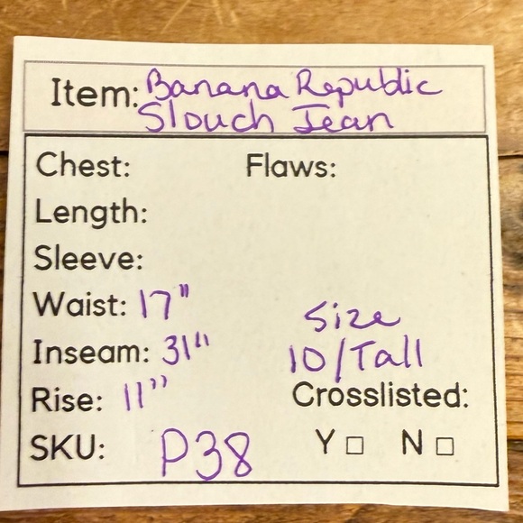 P38 - Banana Republic Slouch Jeans in Blue - Picture 6 of 6